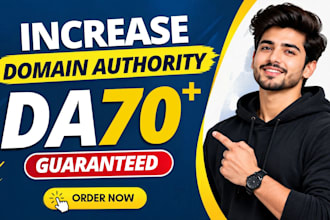 increase moz da domain authority 70 plus
