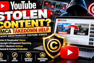 submit youtube dmca takedown notices for stolen videos