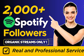 booster organic spotify 2,000 followers spotify music streams follows playlist