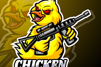 design superb modern chicken logo