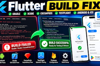 fix flutter gradle xcode cocoapods testflight and android ios build errors
