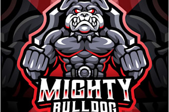 make amazing modern bulldog logo design
