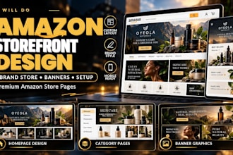 design amazon storefront, brand store and amazon store setup