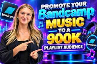 promote your bandcamp music to a 900k playlist audience
