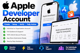 create an apple developer account for individual or company