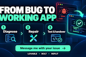 fix bugs in lovable bolt and replit websites