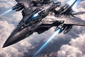 design custom futuristic spacecraft for your creative