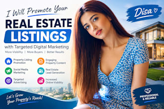 create digital marketing campaigns to promote your real estate