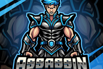 design modern luxury assassin logo