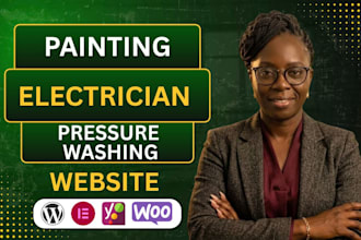 design painting website, electrician website, pressure washing wordpress website