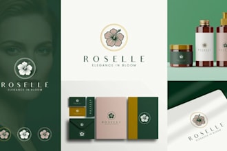 design elegant logo, feminine brand