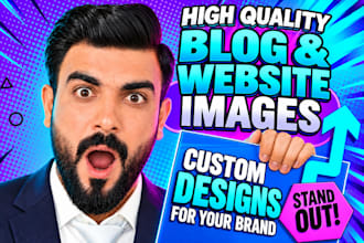design high quality blog images and website images