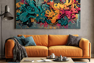 create custom graffiti lettering and street art murals