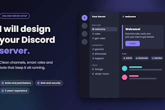 design a discord server for you