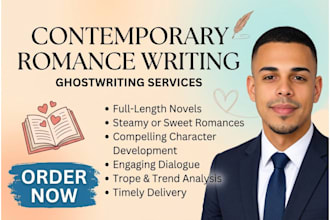 be your romance and contemporary fictional ghostwriter