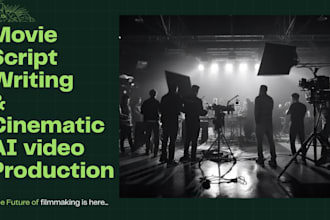 write movie script, screenplay, create cinematic ai film and ai video production