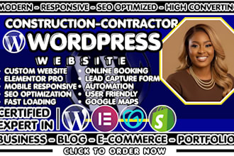 design construction website for contractors and builders