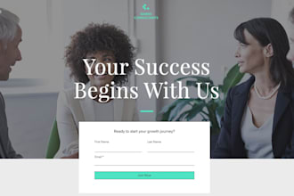 design a wix landing page, lead generation page, sales page