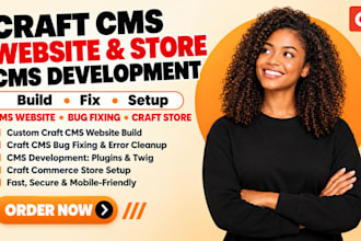 build craft cms website, fix craft cms website bug, setup craft cms store