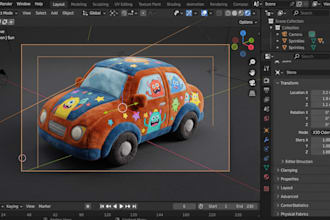 do 3d blender plush toy design character design product design toy concept