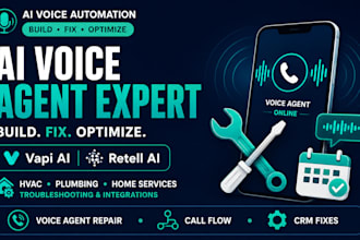 build fix and optimize ai voice agent ai receptionist vapi retell hvac plumbing