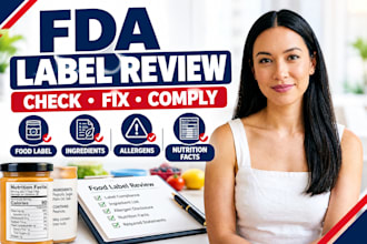 review your food label for fda compliance and corrections