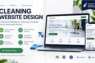 design cleaning company website redesign cleaning service and business website