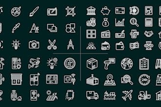 design modern and custom icon sets for your business, app, website