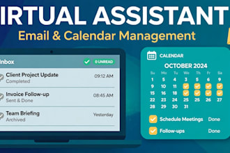 be your virtual assistant for email and calendar management