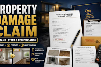 draft a property damage demand letter and compensation claim