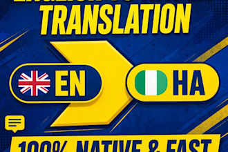 translate hausa audio and voice message to english