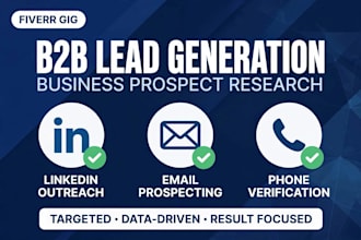 do b2b lead generation with verified email and phone number