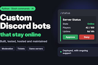 build a custom discord bot for your server