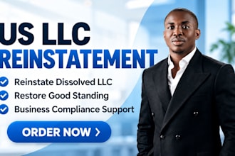 file llc amendment, reinstate dissolved llc and assist with good standing
