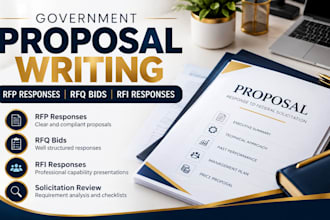 write government contract proposals rfp responses rfq bids and rfi responses