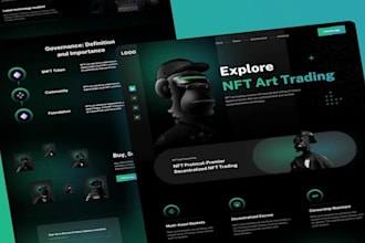 design crypto landing page, crypto website, presale website