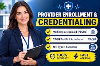 do provider enrollment, medical credentialing for medicare and medicaid