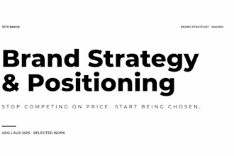 build your brand strategy and positioning