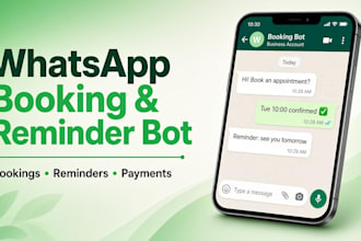 build a whatsapp booking and reminder bot for your business