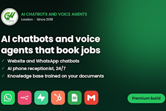 build an ai chatbot, ai voice agent or knowledge base for your business
