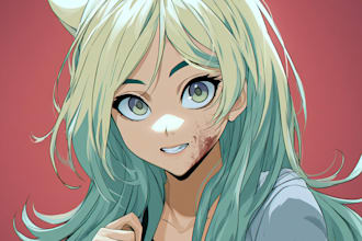 draw your photo as a unique anime portrait