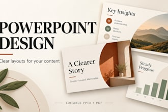 design or redesign an editable powerpoint presentation
