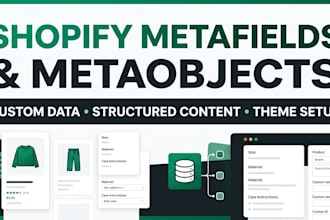 set up shopify metafields and metaobjects for your store