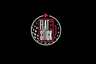 design looking modern fun pub mini golf logo