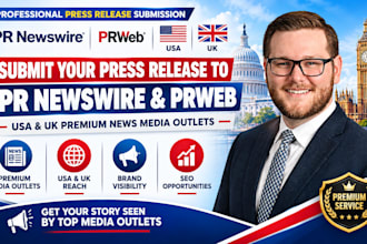 submit your press release to PR newswire prweb USA UK premium news media outlets