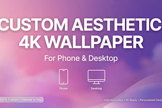 design aesthetic custom 4k wallpaper for phone, laptop and desktop