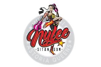 design muay thai young fighter logo