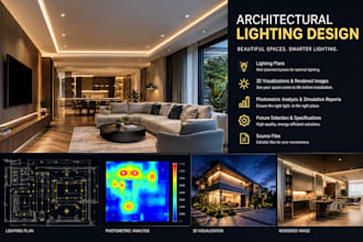 create professional architectural interior and exterior lighting design