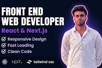 be your front end web developer in react