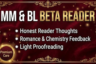 beta read your omegaverse, romance, or mm alpha omega story